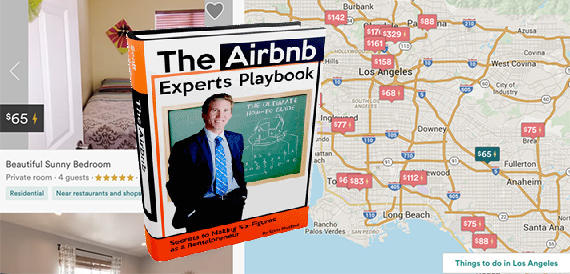 Shatford's e-book and the Airbnb interface (credit: AirDNA, Airbnb)
