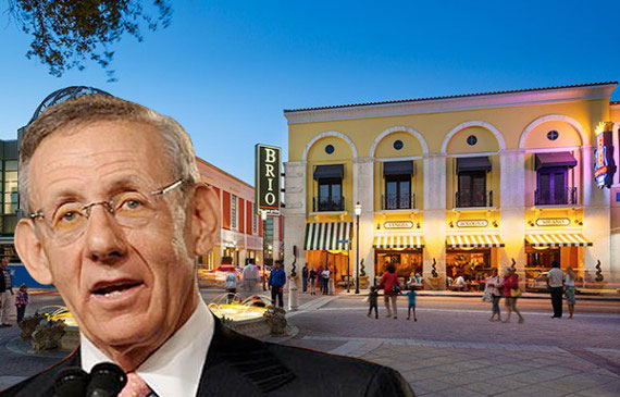 CityPlace in West Palm Beach (Credit: Stephen K. Hill) (Inset: Stephen Ross, Related Cos. founder and CEO)