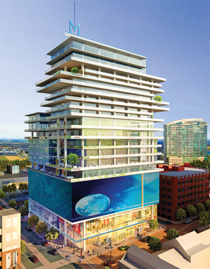 A rendering of Millennial Tower in Columbus