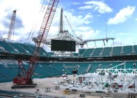 Miami Dolphins say stadium work will end by Sept. 1