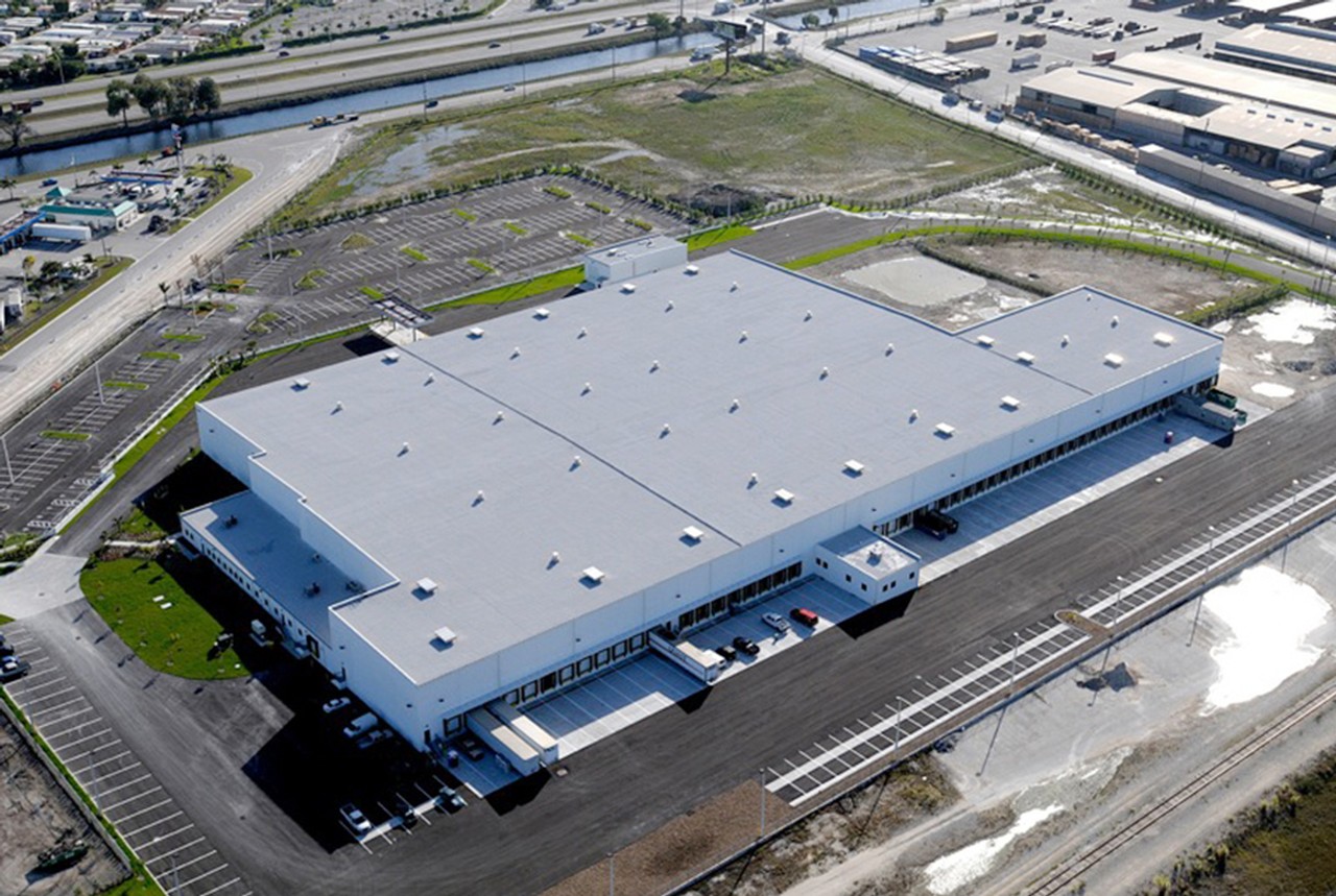 A FedEx distribution center in Miami, developed by SunCap Properties Group