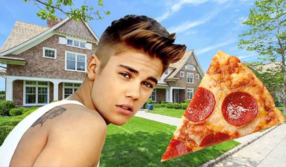 Justin Bieber and the Sbarro estate at 101 Pheasant Lane