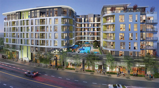 A rendering of Jamison's condo project at 3980 Wilshire (credit: KTGY Group)