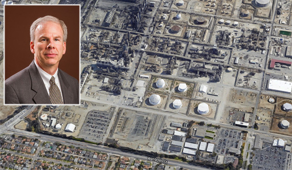 PBF's Jeff Dill and the oil plant in Torrance