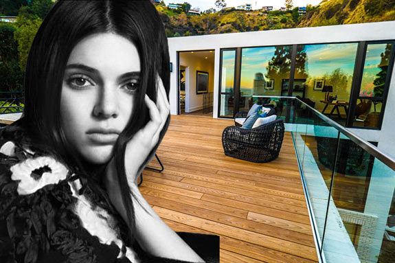 Kendall Jenner (photo via Twitter) and her new home