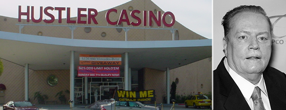 Larry Flynt and his Hustler Casino in Gardena (credit: LinkedIn, Wikipedia)