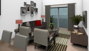 Interior rendering of a unit at Related's proposal