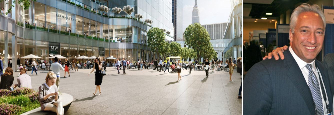 Rendering of Manhattan West and Patrick Smith