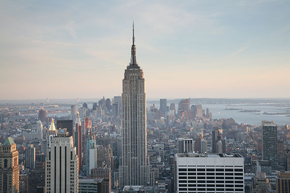 The Empire State building at 350 Fifth Avenue in Midtown