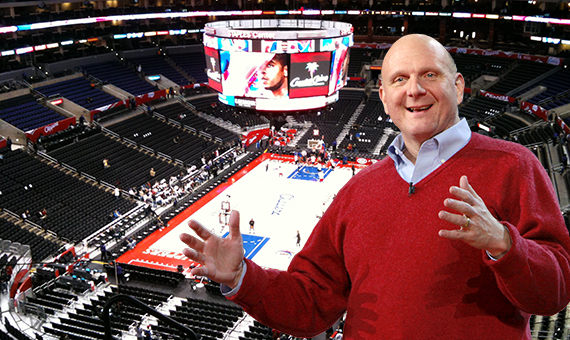 Clippers owner Steve Balmer and Staples Center