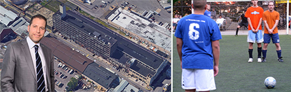 Josh Zegen, the Brooklyn Whale Building at 14 53rd Street in Brooklyn and the Urban Soccer League