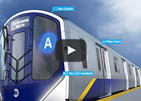 WATCH: Cuomo gets on board with modernized subway cars, stations
