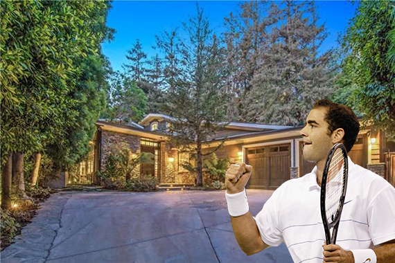 Pete Sampras and his Brentwood home