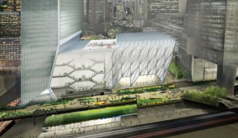 Rendering of the shed at Hudson Yards