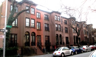 Rowhouses on Kane Street between Clinton Street and Tompkins Place in Cobble Hill