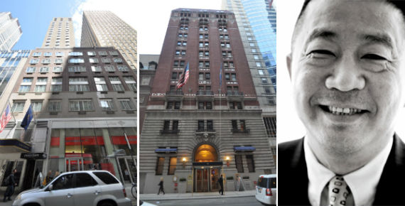 From left: 25 West 51st Street, 40 West 45th Street and Sam Chang