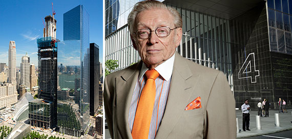 Larry Silverstein with 3 and 4 World Trade Center