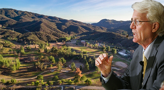 Bill Hoffman of Trigild (credit: Business Wire) and the Malibu Golf Course