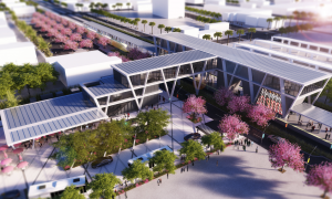 Rendering of the finished Fort Lauderdale station