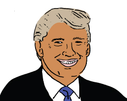 Donald Trump (Illustration by Lexi Pilgrim for The Real Deal)