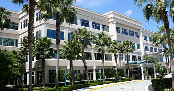 One of three buildings at the Fairway Office Center