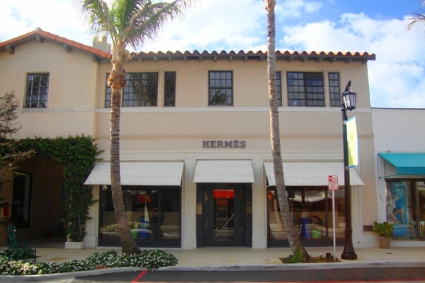 The Hermès store at 240 Worth Avenue