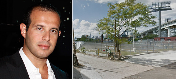 From left: Jacob Khotoveli and 28-90 Review Avenue in Long Island City