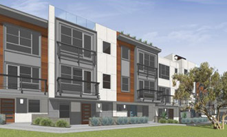 Rendering of LaTerra's Silverlake town homes at 2753 Waverly Drive