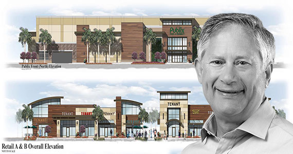 Rendering of Aventura Shopping Center and Regency Chairman and CEO Martin Stein