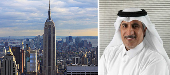 From left: the Empire State Building and Abdullah bin Mohammed Al Thani