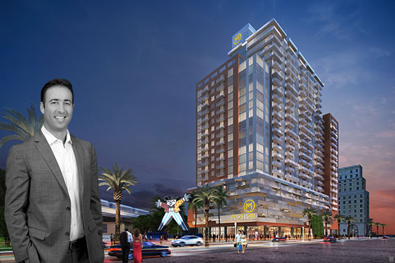 Rendering of Motion at Dadeland (Credit: ArX Solutions) and Arnaud Karsenti of 13th Floor Investments 