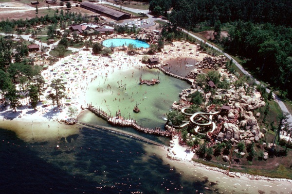 The River Country water park at Disney World before its 2002 closure.