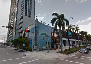 The sales center at 1440 Biscayne Boulevard