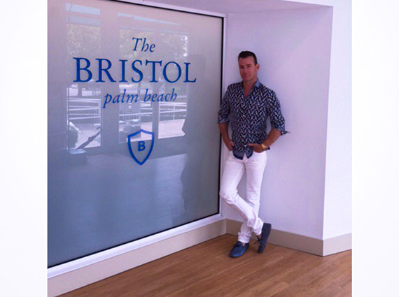 Chris Leavitt at The Bristol sales office in Bridgehampton