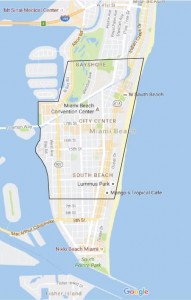 (Click to enlarge) Miami Beach Zika transmission zone