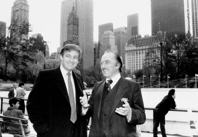 Donald and his father Fred Trump