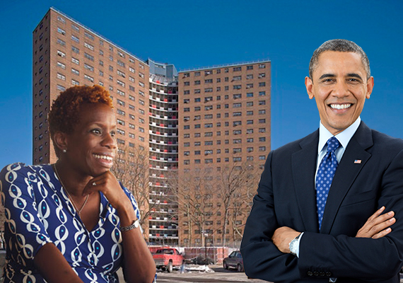 Shola Olatoye, Manhattanville houses and Barack Obama