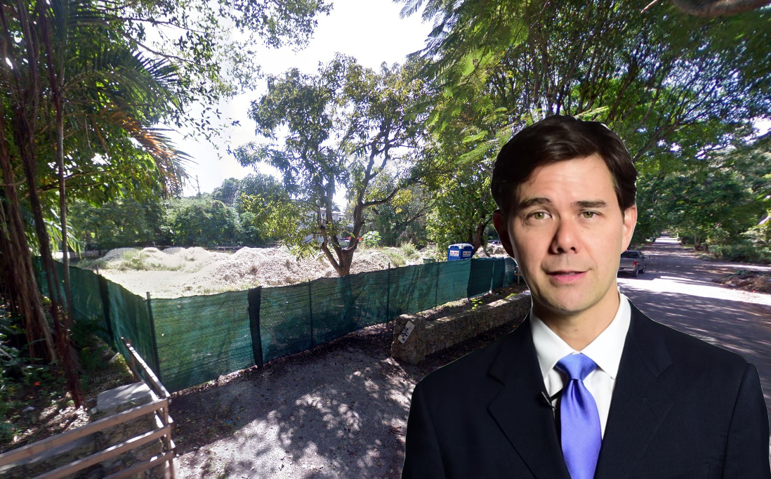 Battersea Woods site and Commissioner Ken Russell