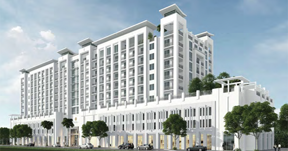 Rendering of the Henry in Coral Gables