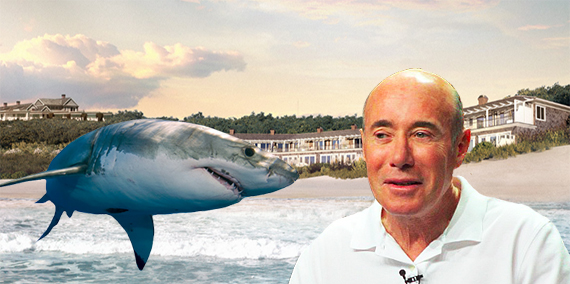 A shark, David Geffen and the Residences at Gurney's at 270 Old Montauk Highway