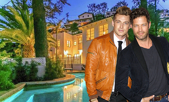 Nate Berkus, Jeremiah Brent and their house at 8195 Hollywood Boulevard (Credit: Trulia, Celebrity Baby Scoop)