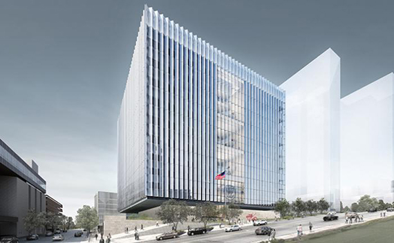 Rendering of the Cube at North Broadway and First Street (Credit: Clark Construction)