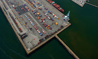 Pier T terminal in Long Beach (Credit: James Tourtellotte, World Port Source)