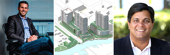 Ryan Shear, proposed rendering of the Las Olas Riverfront and Dev Motwani