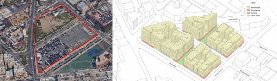 249 and 334 Wallabout Street in Bedford-Stuyvesant and proposed Broadway Triangle rezoning (credit: DCP)
