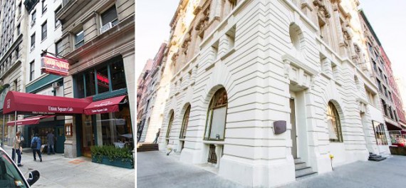 The old location of Union Square Cafe and Nobu at its current Tribeca location
