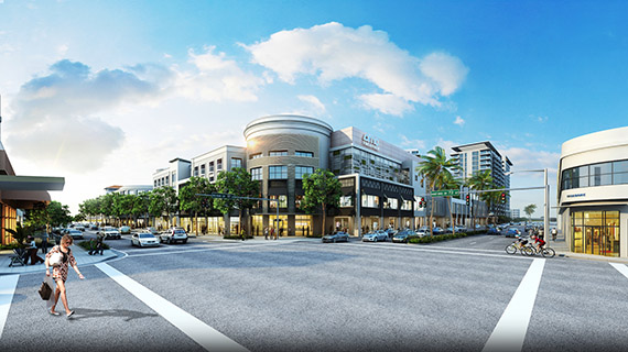 Rendering of the Shops at Sunset Place