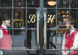 The Bowery Hotel is a regular spot for meeting clients.