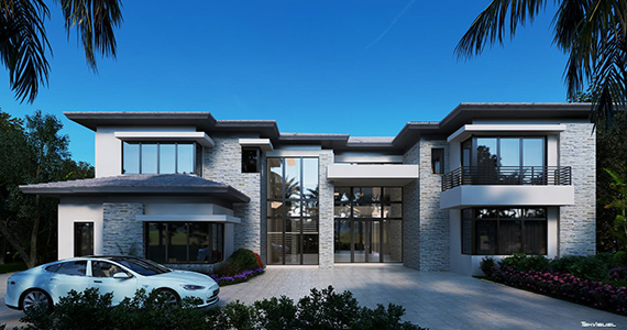 Rendering of a proposed home at Paraiso Estates