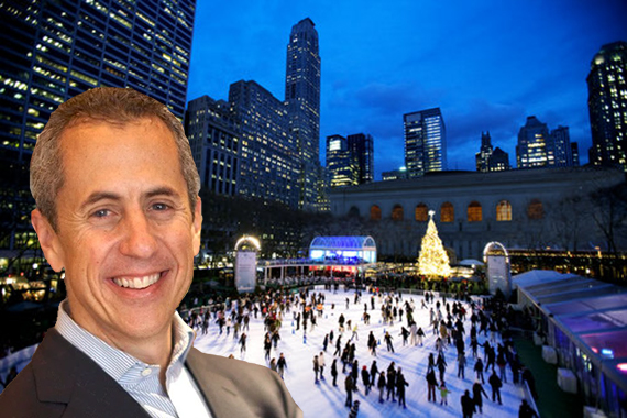 Danny Meyer and the Pound and Holiday Shops at Bryant Park (credit: Bryant Park)